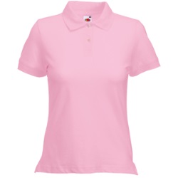 Поло "Lady-Fit Polo", светло-розовый_XL, 97% х/б, 3% эластан, 220 г/м2