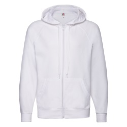 Толстовка без начеса "Lightweight Hooded Sweat", белый, M, 80% х/б 20% полиэстер, 240 г/м2