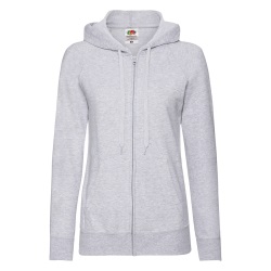 Толстовка без начеса "Ladies Lightweight Hooded Sweat", серый, S, 80% х/б 20% полиэстер, 240 г/м2