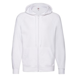 Толстовка без начеса "Lightweight Hooded Sweat", белый, S, 80% х/б 20% полиэстер, 240 г/м2