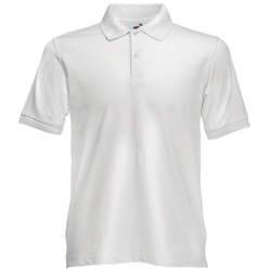 Поло "Slim Fit Polo", белый_L, 97% х/б, 3% эластан, 210 г/м2