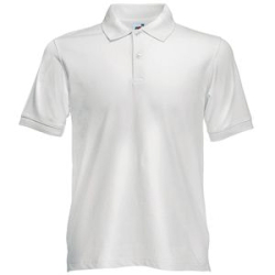 Поло "Slim Fit Polo", белый_XL, 97% х/б, 3% эластан, 210 г/м2