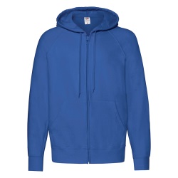 Толстовка без начеса "Lightweight Hooded Sweat", ярко-синий, S, 80% х/б 20% полиэстер, 240 г/м2