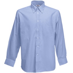 Рубашка "Long Sleeve Oxford Shirt", светло-голубой_XL, 70% х/б, 30% п/э, 135 г/м2